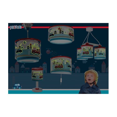 Lampe Suspension Enfant Police Et Pompiers
