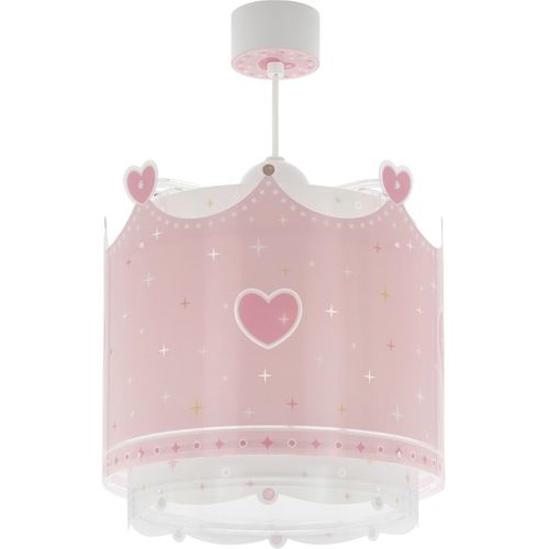 Lustre Et Lampe Suspension Enfant Little Queen Couronne Et Coeurs