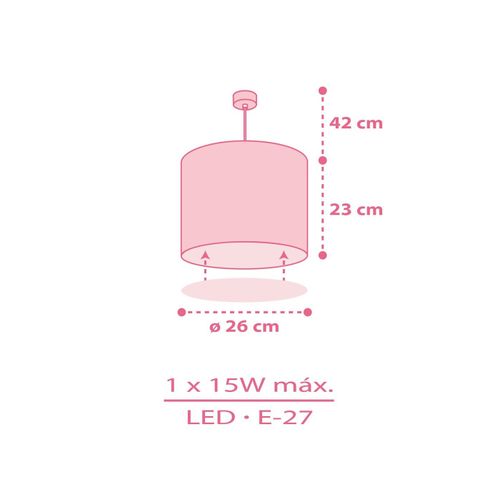 Lustre Et Lampe Suspension Enfant Sweet Dreams Coeurs Rose