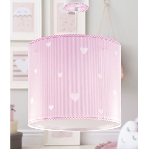 Lustre Et Lampe Suspension Enfant Sweet Dreams Coeurs Rose