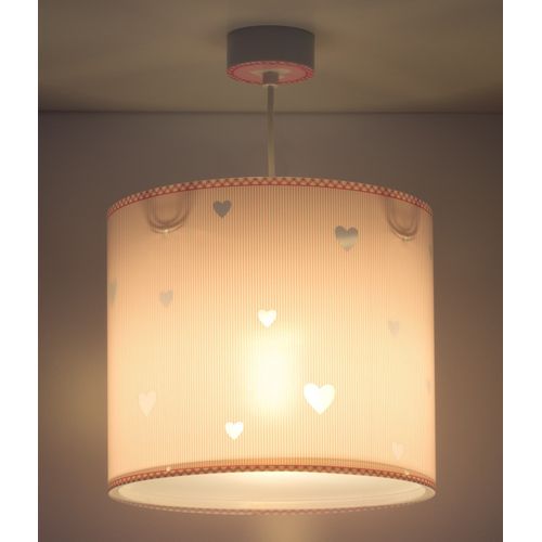 Lustre Et Lampe Suspension Enfant Sweet Dreams Coeurs Rose