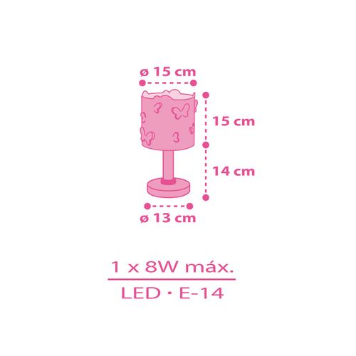 Lampe De Chevet Butterfly Papillon