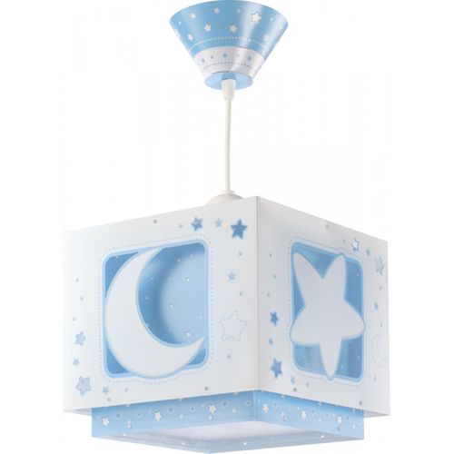 Lustre Et Lampe Suspension Enfant Moonlight Lune Et Étoiles Bleu