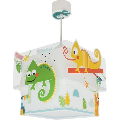 Lustre Et Lampe Suspension Enfant Happy Jungle Caméléon Animaux