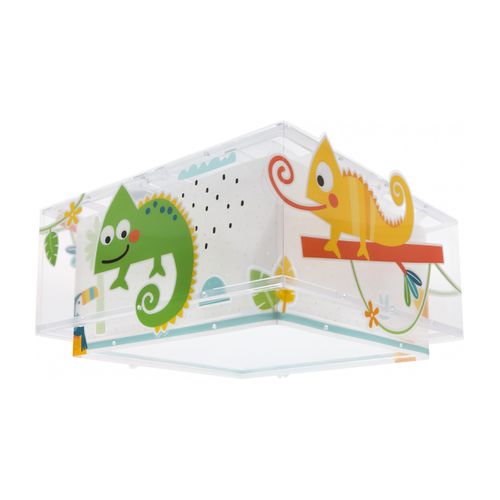 Plafonnier Pour Enfant Happy Jungle Caméléon Animaux