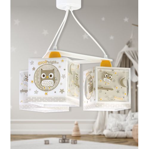 Suspension Pour Enfants à 3 Lampes Good Night Hibou