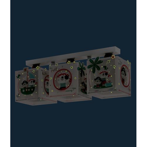 Plafonnier à 3 Lampes Pour Enfants The Pirates