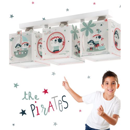 Plafonnier à 3 Lampes Pour Enfants The Pirates