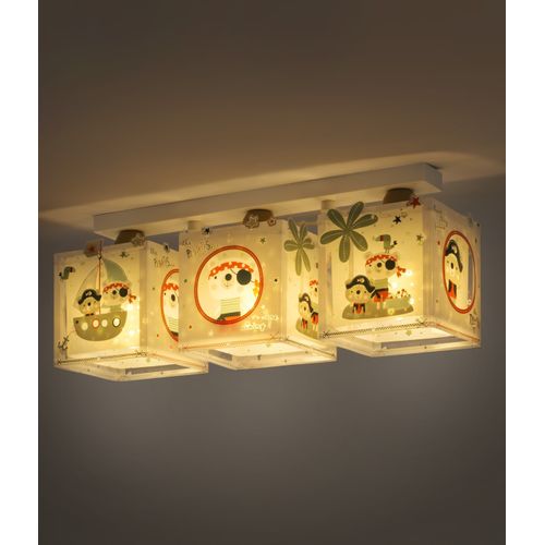 Plafonnier à 3 Lampes Pour Enfants The Pirates