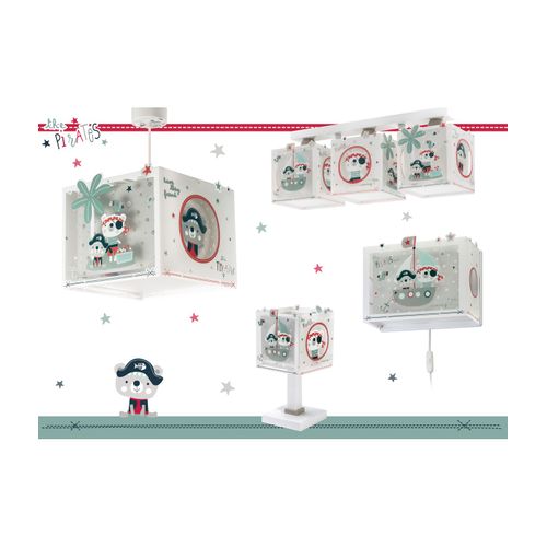 Plafonnier à 3 Lampes Pour Enfants The Pirates