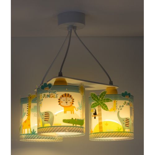 Suspension Pour Enfants à 3 Lampes Little Jungle Animaux De La Jungle