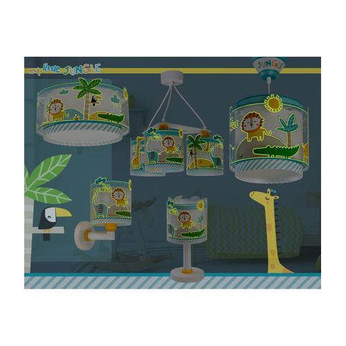 Suspension Pour Enfants à 3 Lampes Little Jungle Animaux De La Jungle