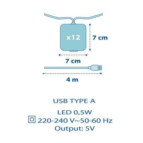 Guirlande Veilleuse Luminaire Intérieur My Little Jungle - Animaux Jungle