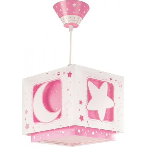 Lustre Et Lampe Suspension Enfant Moonlight Lune Et Étoiles Rose