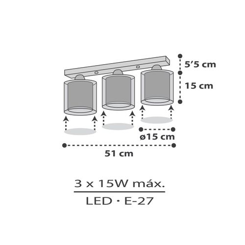 Plafonnier Pour Enfants à 3 Lampes Clouds Nuages Gris