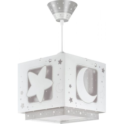 Lustre Et Lampe Suspension Enfant Moonlight Lune Et Étoiles Gris