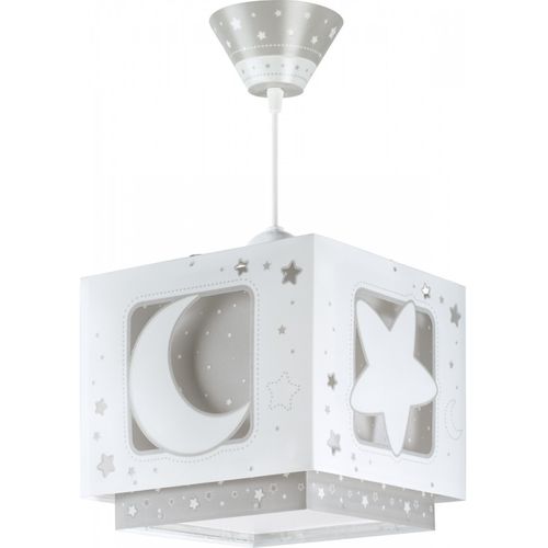 Lustre Et Lampe Suspension Enfant Moonlight Lune Et Étoiles Gris