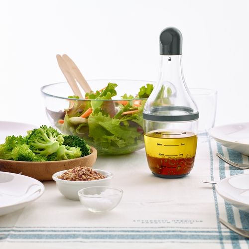 Ustensile Cuisine Shaker Sauce Soja Petit Shaker à Vinaigrette, Shaker à Vinaigrette ABS PP 200 Ml, Bouteille à épices étanche Et Antichute Avec Joint Hermétique, Adapté Aux épices Telles Que La