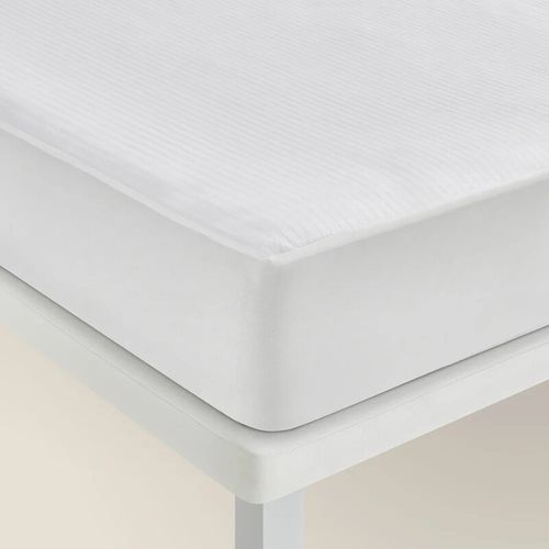 Housse De Matelas 150x196cm- Pikolin Home- 100% Coton- Fermeture Éclair En L