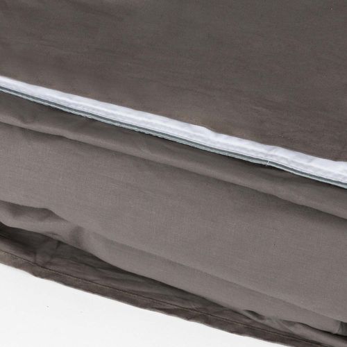 Housse De Couette Et Oreiller 90x190cm- Pikolin Home- Coton- Gris