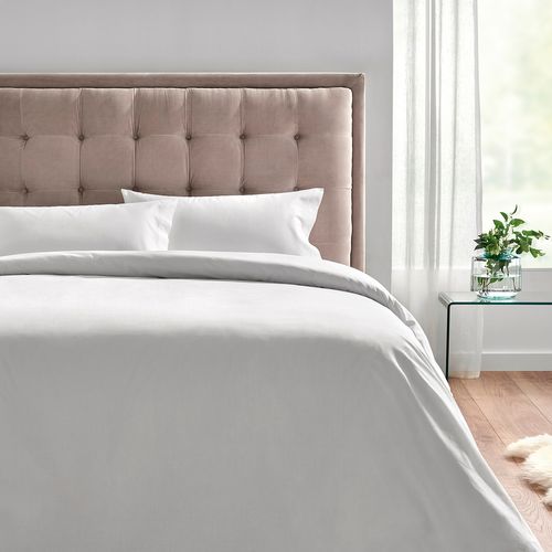 Housse De Couette Et Oreiller 135x190cm- Pikolin Home- Coton -blanc