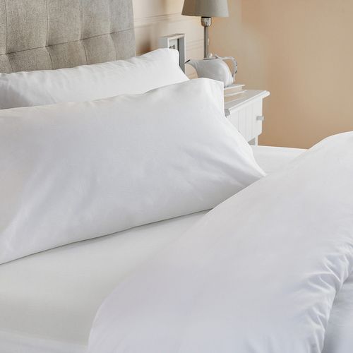 Housse De Couette Et Oreiller 135x190cm- Pikolin Home- Coton -blanc