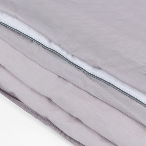 Housse De Couette Et Oreiller 135x190cm- Pikolin Home- 200 Fils-gris