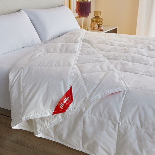 Couette Nordique Premium 150x220cm- 92% Duvet- 4 Saisons- Lit 80/90