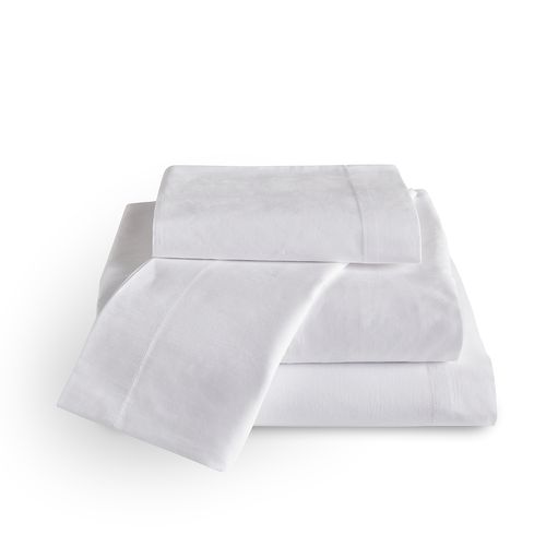 Parure De Draps 150x200cm - Pikolin Home - Coton - 300 Fils - Blanc