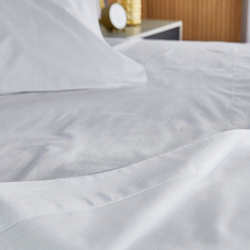 Parure De Draps 150x200cm - Pikolin Home - Coton - 300 Fils - Blanc