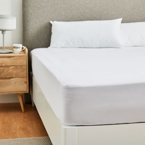 Drap Housse Et Protège-matelas 135x196cm- Pkh- 2 En 1- Imperméable