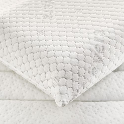 Oreiller En Mousse à Mémoire De Forme Dermoprotectrice Fermeté Moyenne - Pack De 2 - 90 Cm