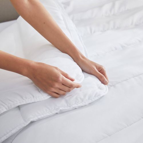 Couette Nordique 260x240cm-2 En 1-pkh Microfibre-4 Saisons-pour Lit 180