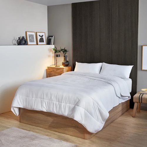 Couette Nordique 250x220cm-2 En 1-pkh Microfibre-4 Saisons-lit 150/160