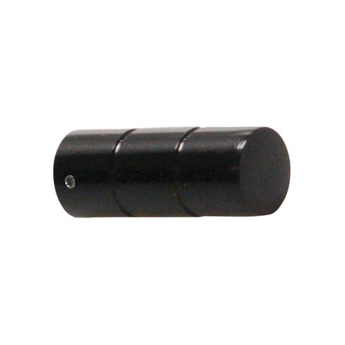Lot De 2 Embouts De Tringle - Diam. 20 Mm - Noir