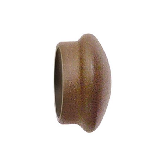 Paire D'embouts Fer Forgé Rouille Pour Barre D. 28 Mm - Diam. 28 Mm - Orange Foncé