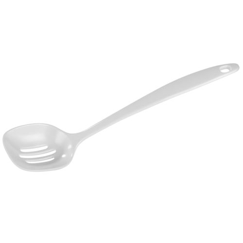 Cuillère De Cuisine Ajourée Mélamine Blanc L 30 Cm -