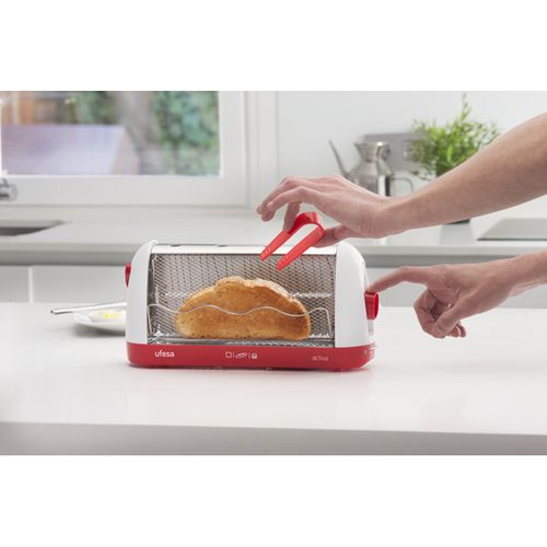 Grille Pain Tt7963 Activa Rouge, Blanc 700 W