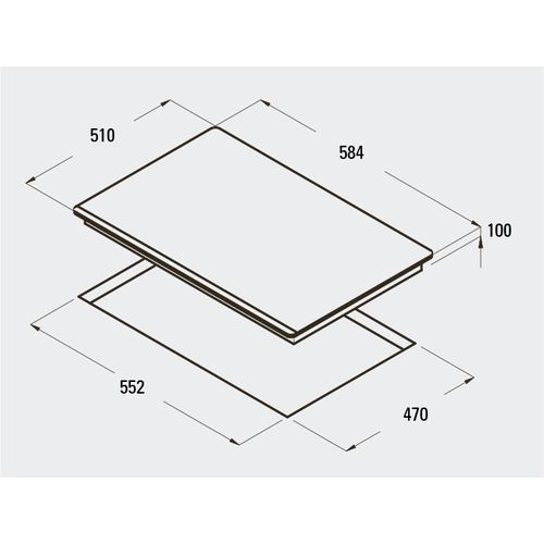 Plaque Gaz Encastrable Rci 631 Noir Gaz 4 Foyers