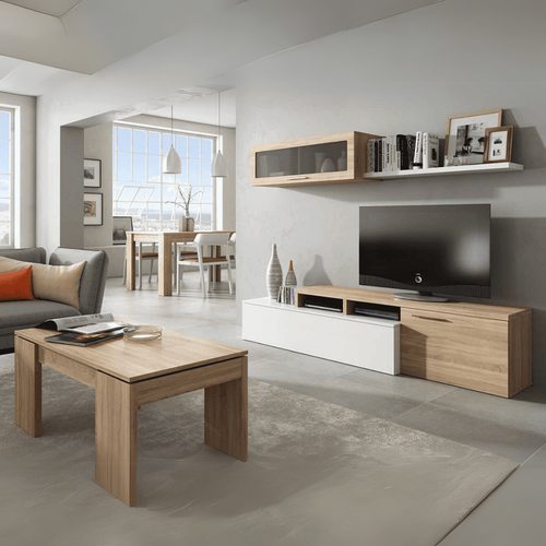 Table Basse à Plateau Relevable - L100 X H43 Cm