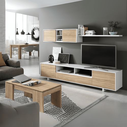 Table Basse à Plateau Relevable - L100 X H43 Cm