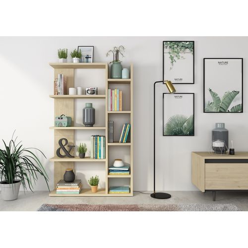 Bibliothèque CAMILIA imitation chêne