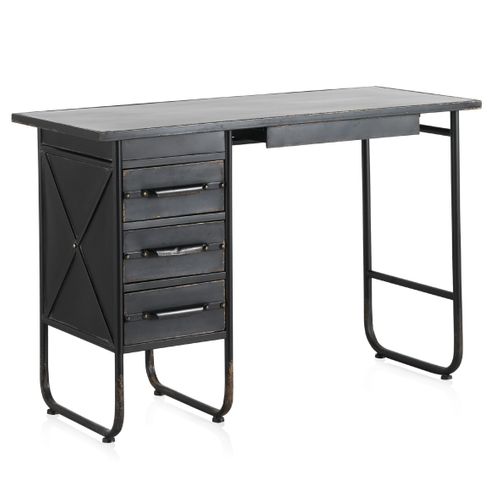 Bureau 4 Tiroirs Structure Métal