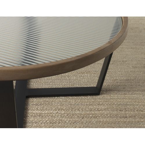 Lot De 2 Tables Basses Rondes Avec Verre