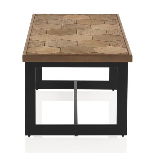 Table Basse En Frêne Avec Pieds En Métal