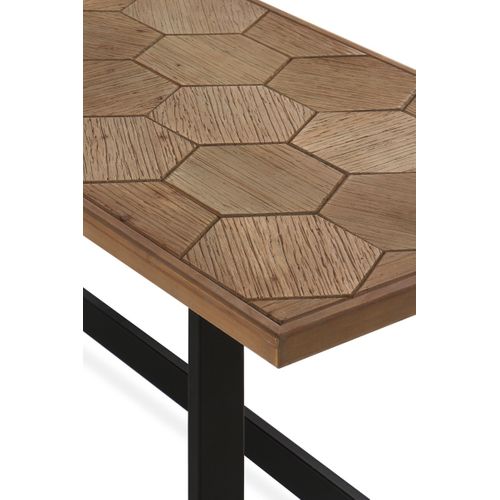 Table Basse En Frêne Avec Pieds En Métal