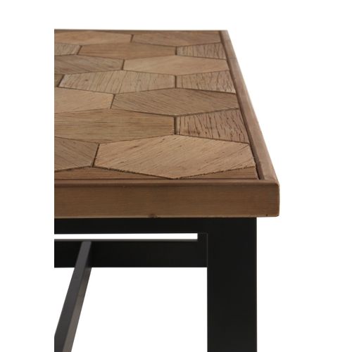 Table Basse En Frêne Avec Pieds En Métal