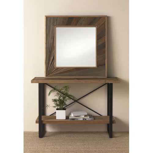 Miroir Carré En Bois Stratifié
