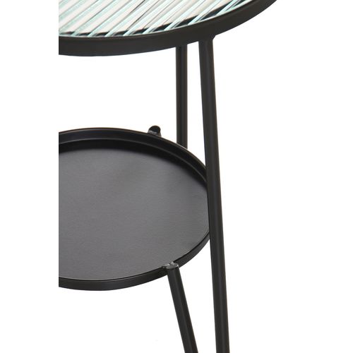 Table D'appoint En Métal Avec Verre