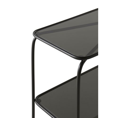 Table Console En Métal Avec Verre